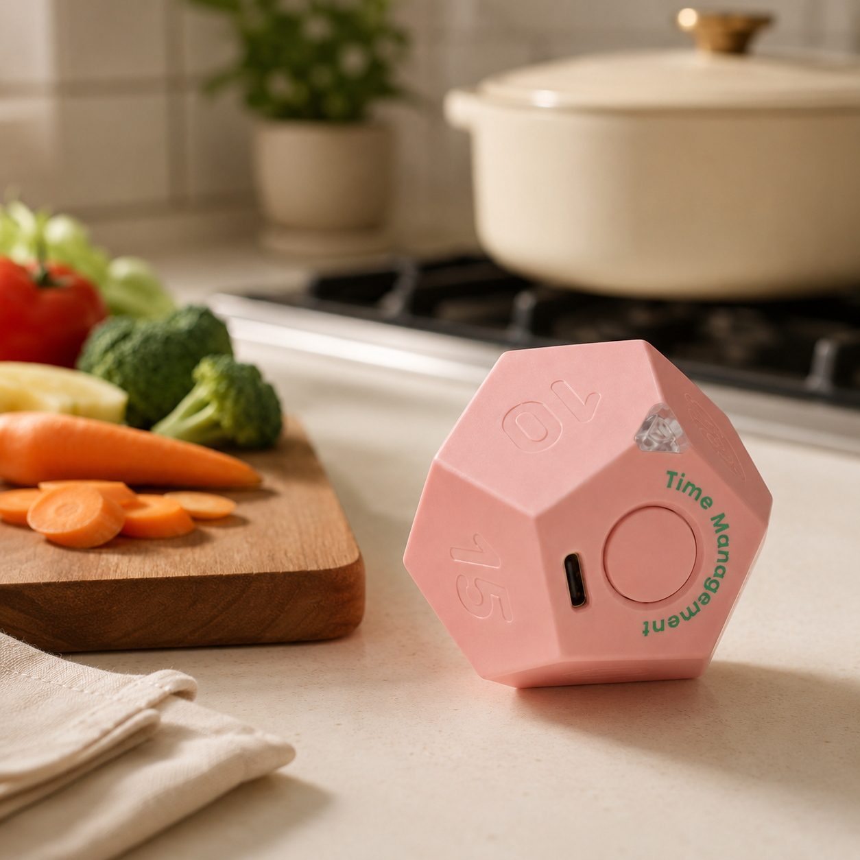 Tiltick FlipTimer – 12-Sided Focus Timer